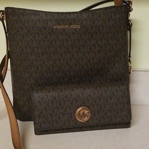 Michael kors cross body and wallet